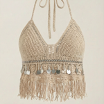 Brandy Boho Knit Halter Top