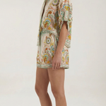 'Brenda' Boho Outfit: Printed T-shirt and Shorts