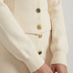 Carrie cardigan and button-up skirt set