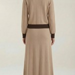 V-neck sweater and midi skirt set 'Cheryl'