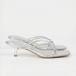 Christina heeled sandals with knot detail