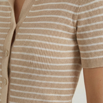 Edith Striped Polo Top