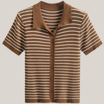 Edith Polo Rayé Top