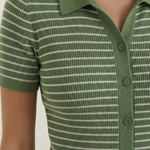 Edith Polo Rayé Top