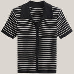 Edith Striped Polo Top