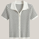 Edith Striped Polo Top
