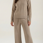 Eleanor Knit Sweater and Wide Leg Trousers Set