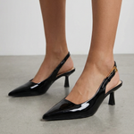 Elizabeth Low Heel Slingback Shoes
