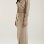 Evelyn Luxe button-up knit set