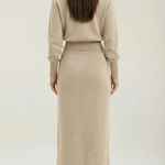 Evelyn Luxe button-up knit set