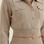 Evelyn Luxe Knit Set with Buttons