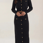 Evelyn Luxe button-up knit set