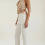 Francine Macramé Halter Top