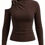 Joann One Shoulder Asymmetrical Top