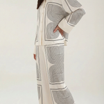 Jude Graphic wide-leg trousers