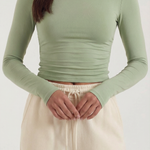 Karen Long-Arm Crop Top