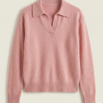'Margaret' Casual Polo Shirt with V-Neck