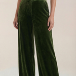 Nadine Wide Leg Velvet Trousers
