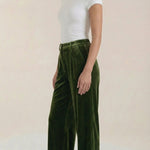 Nadine Wide Leg Velvet Trousers