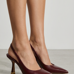 Nicole heels with a back strap