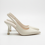 Nicole heels with a back strap