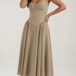 Odette | Corset Midi Dress