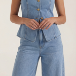 Rhonda Cotton and Denim Set