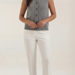 Sylvia button-up knit top
