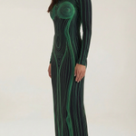 Xiomara Long Fitted Dress