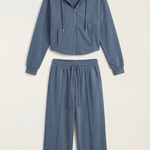Yolanda Sweatshirt Set with Wide Leg Pants