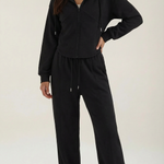Yolanda Sweatshirt Set with Wide Leg Pants