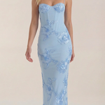 Chantal Floral Maxi Dress with Corset