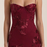 Chantal Floral Maxi Dress with Corset