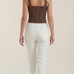 Eloise corset-style sleeveless top