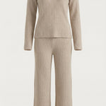Matilda Knit Set with Textured V-Neck