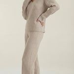 Matilda Knit Set with Textured V-Neck