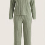 Matilda Knit Set with Textured V-Neck
