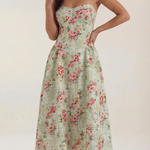 Odette | Corset Midi Dress