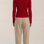 'Sara' knitted sweater with elegant collar