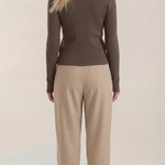 'Sara' knitted sweater with elegant collar