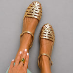 WREN | Cage Design Closed Toe Sandals