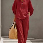 Elena™ – Linen Cotton Two-Piece Set