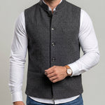 KZZ Men's Herringbone Vest