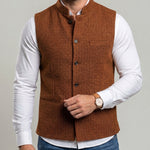 KZZ Men's Herringbone Vest