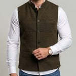 KZZ Men's Herringbone Vest