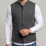 KZZ Men's Herringbone Vest