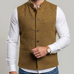 KZZ Men's Herringbone Vest