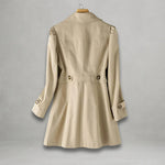 Scarlett | Women's Classic Single-Breasted Trench Coat Notch Lapel