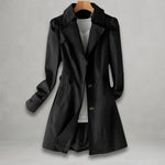 Scarlett | Women's Classic Single-Breasted Trench Coat Notch Lapel