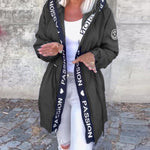 Aria | Women's Hooded Drawstring Midi Parka Coat